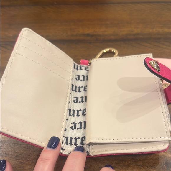 Juicy Couture Pink Wallet with Heart Charms - Picture 3 of 5